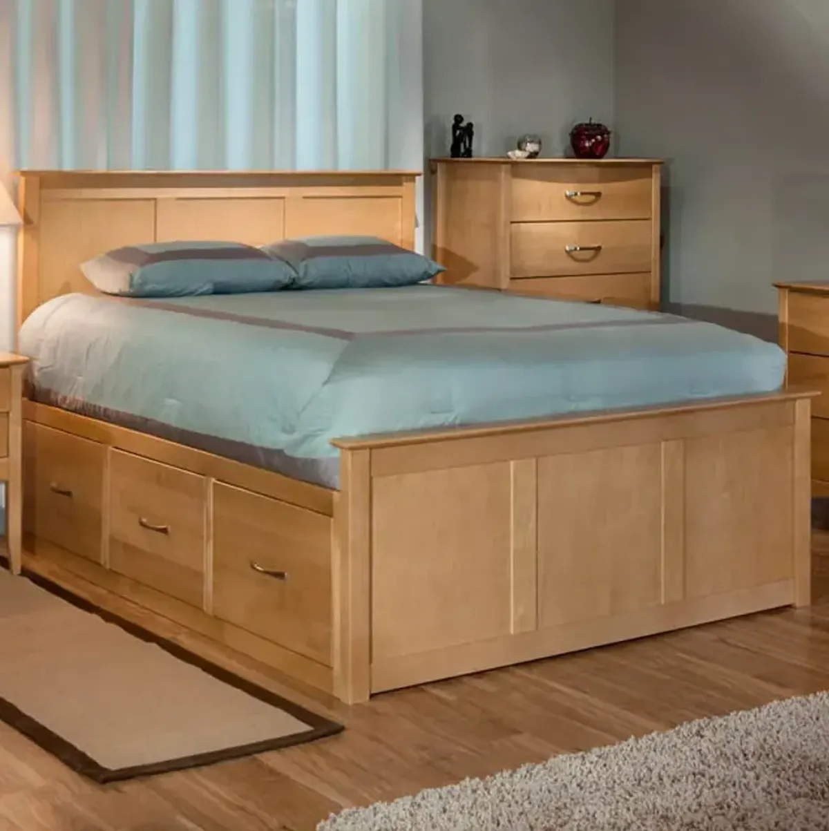 Urban Honey King Storage Bed 3&3 Drawer Units