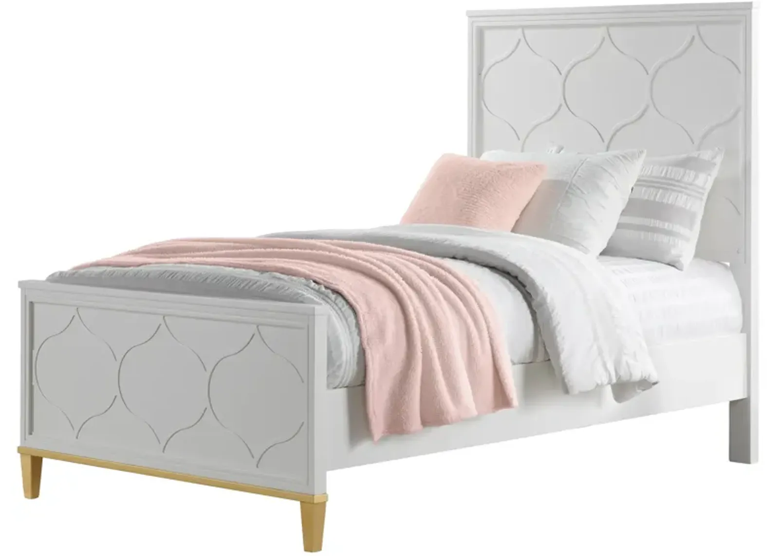 Emma White Twin Bed