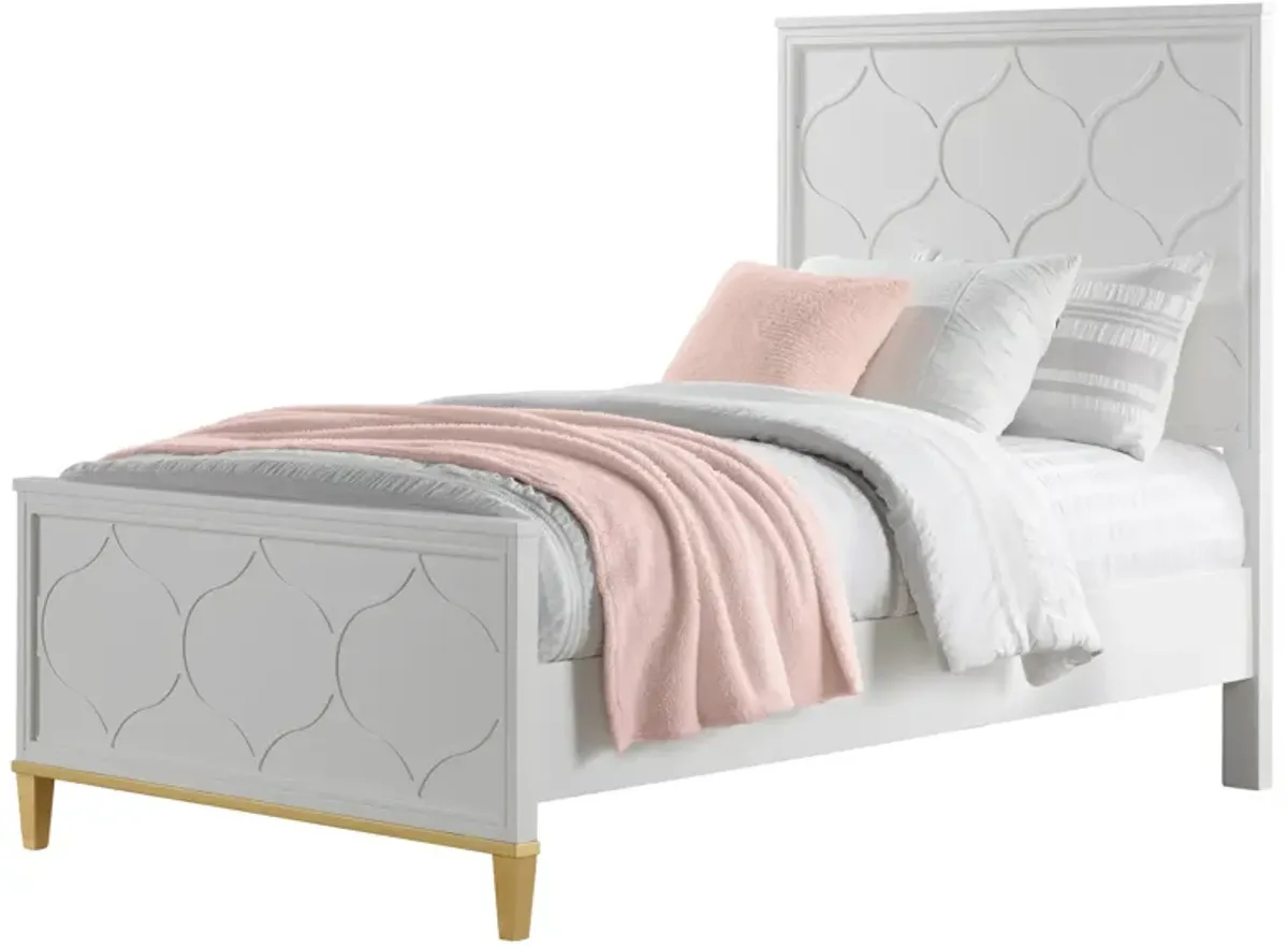 Emma White Twin Bed