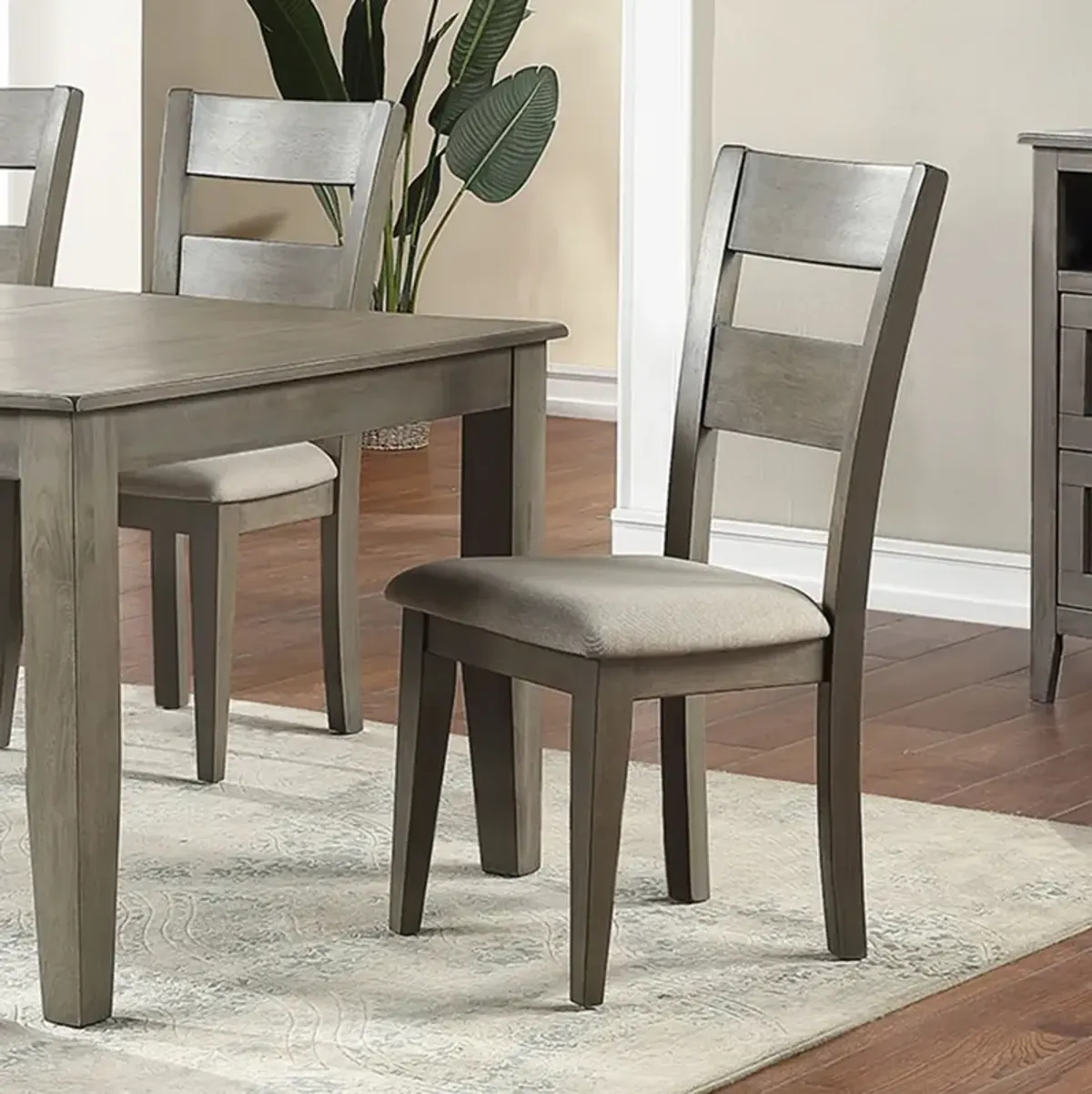 Grey Mango 6 Piece Dining Set (Rectangular Table with 4 Side Chairs and Bench)