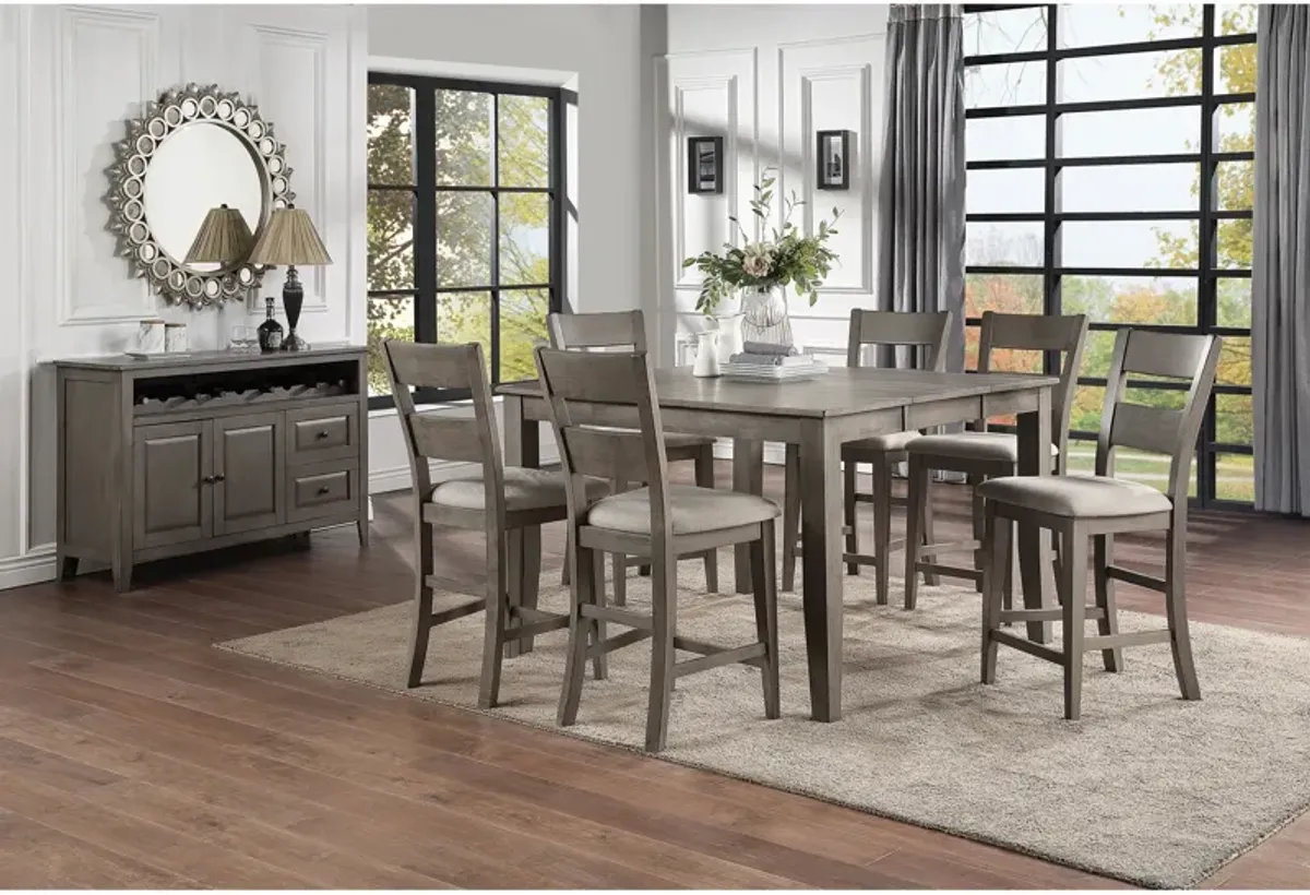 Grey Mango 7 Piece Pub Set (Pub Table with 6 Stools)