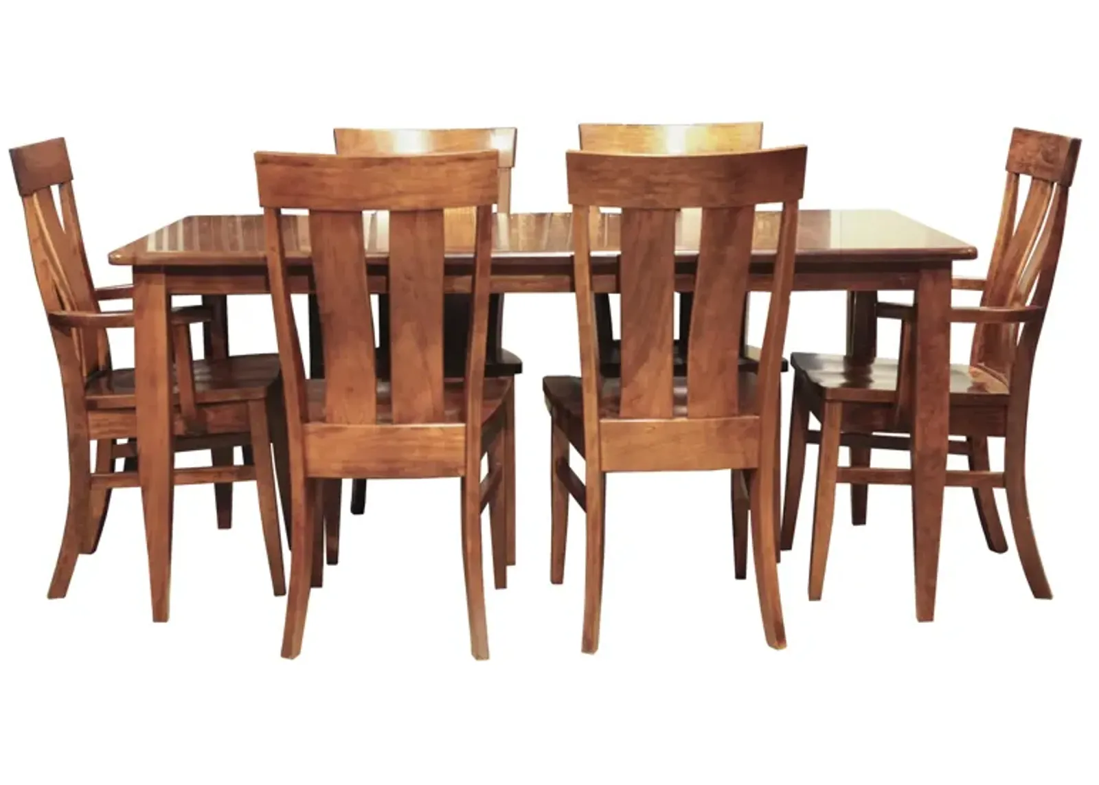 Franklin 7 Piece Dining Set (Table with 4 Side Chairs and 2 Arm Chairs)