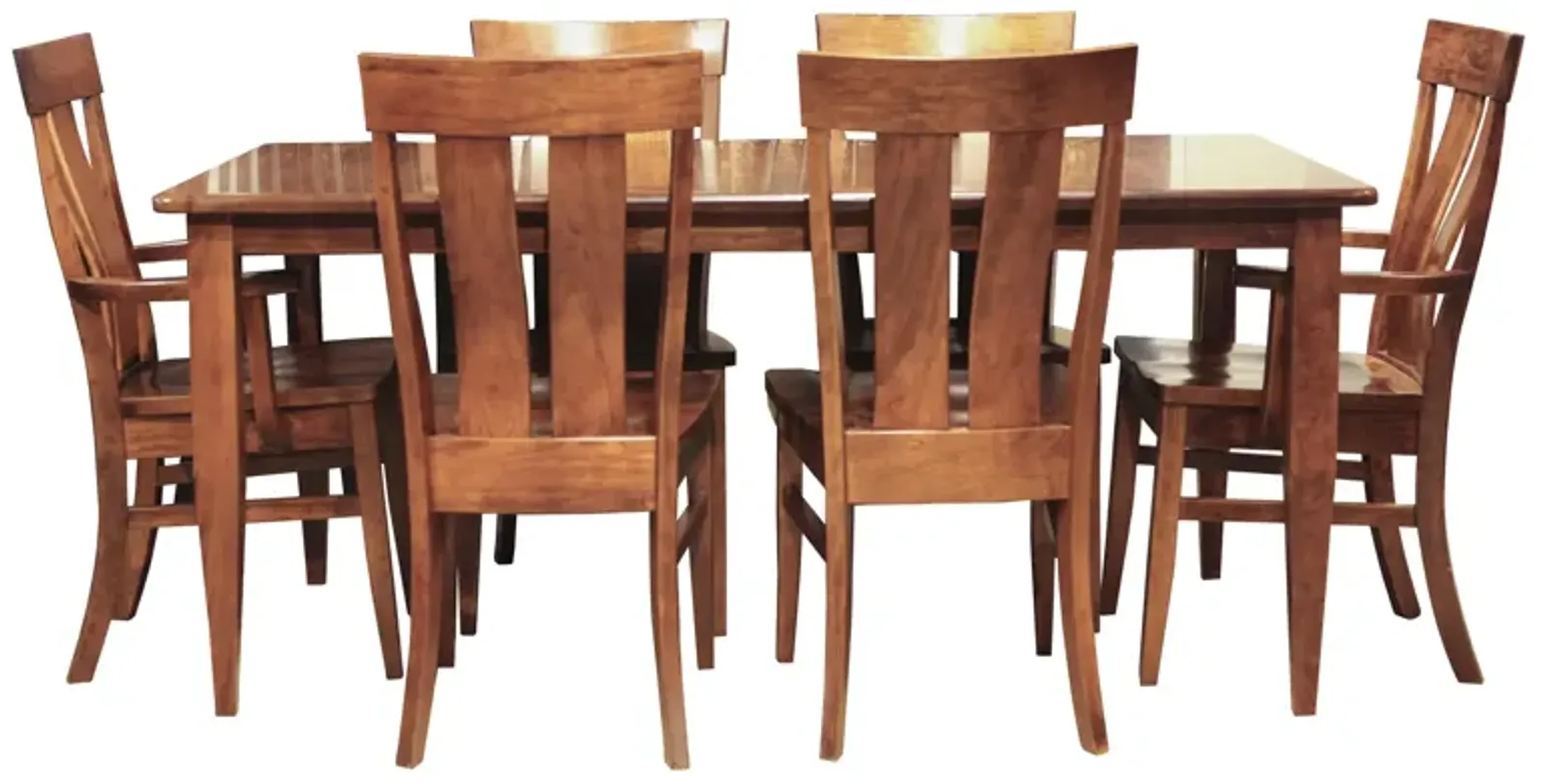 Franklin 7 Piece Dining Set (Table with 4 Side Chairs and 2 Arm Chairs)