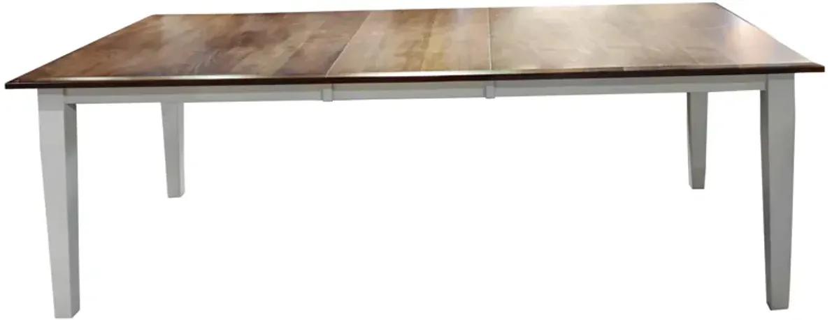 Sandstone/White Rectangular Dining Table