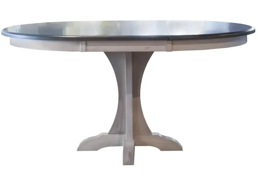 Driftwood/Maple Round Dining Table