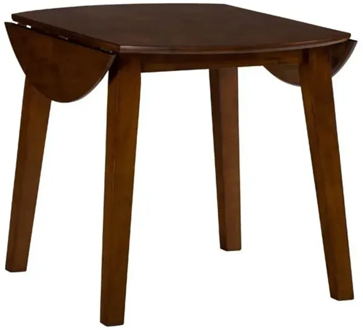 Simplicity Caramel 3 Piece Dinette Set (Drop Leaf Table with 2 X-Back Side Chairs)