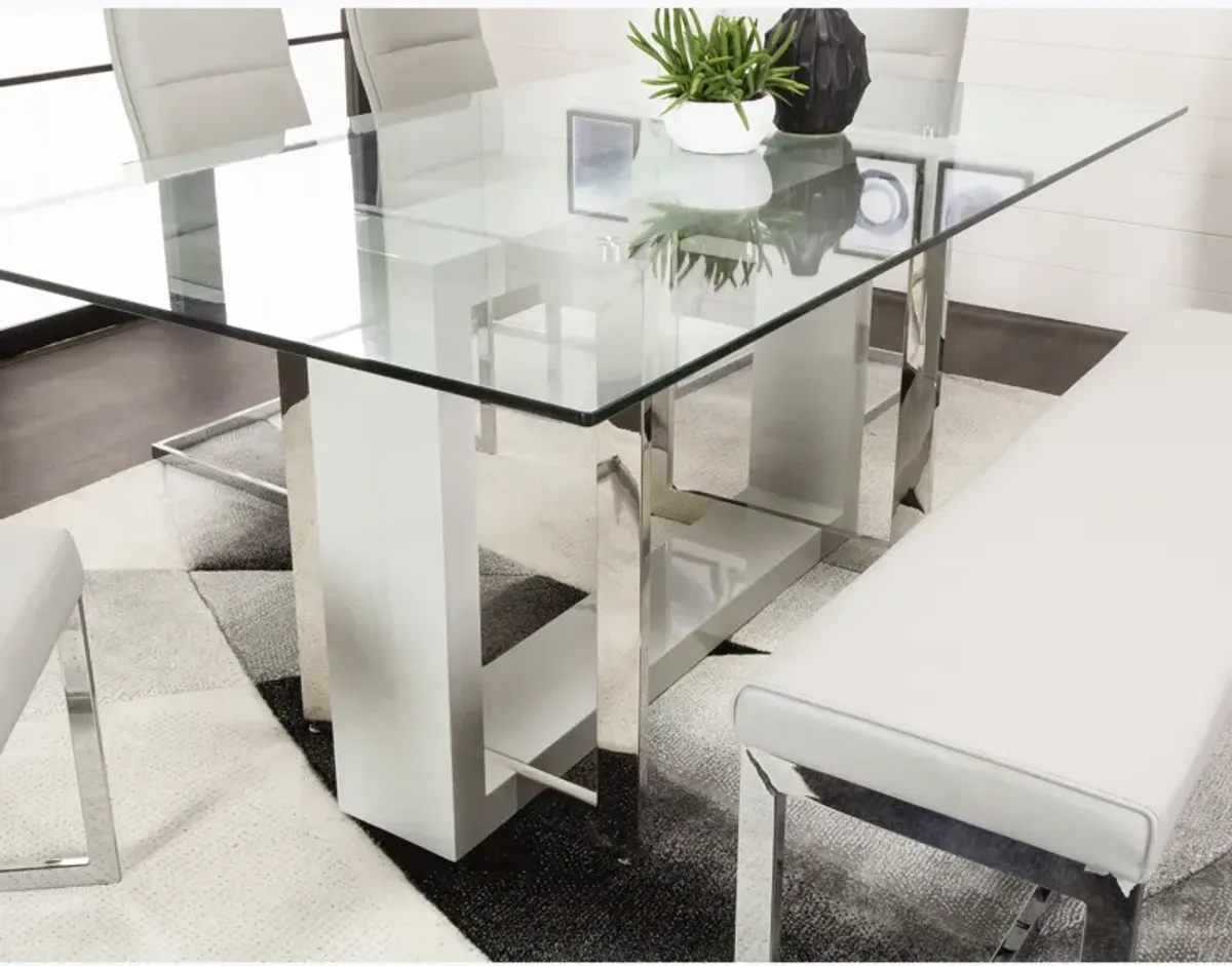 Olympia Rectangular Glass Table