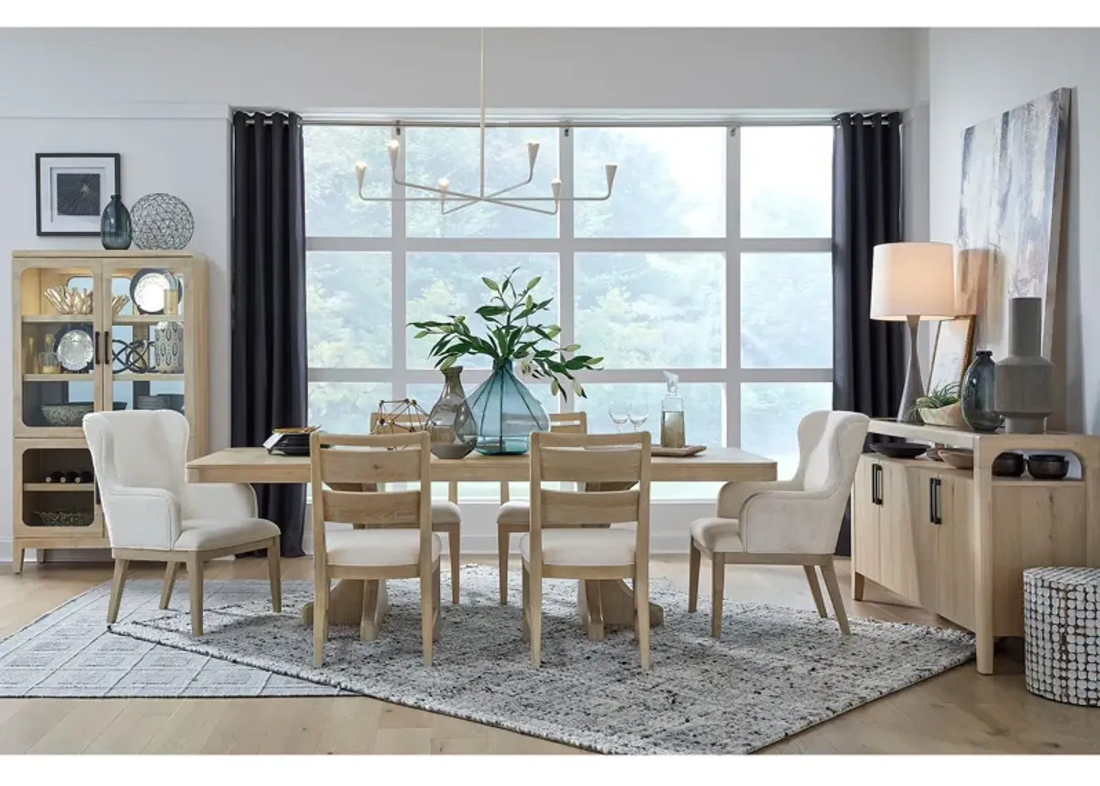 Somerset 7 Piece Dining Set (Table with 4 Side Chairs and 2 Arm Chairs)