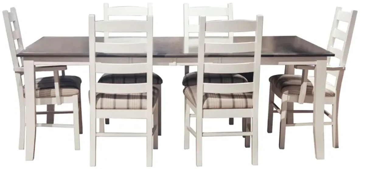 Cottage 7 Piece Dining Room Set (Table with 4 Side Chairs and 2 Arm Chairs)