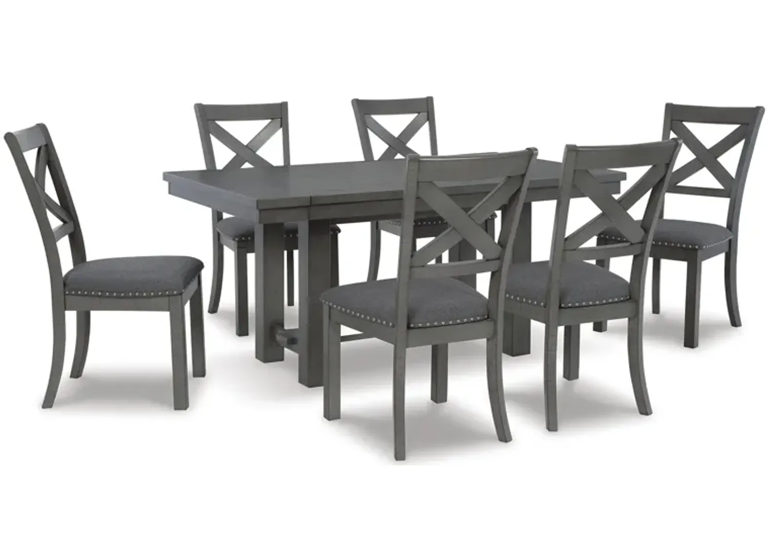 Myshanna 7 Piece Dining Set (Rectangular Table with 6 Side Chairs)