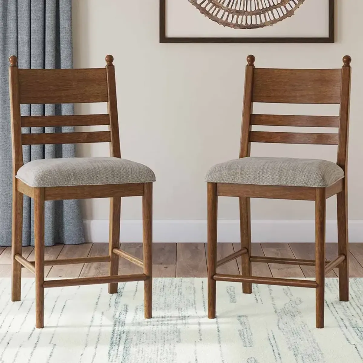 Country Manor Counter Table With 4 Stools