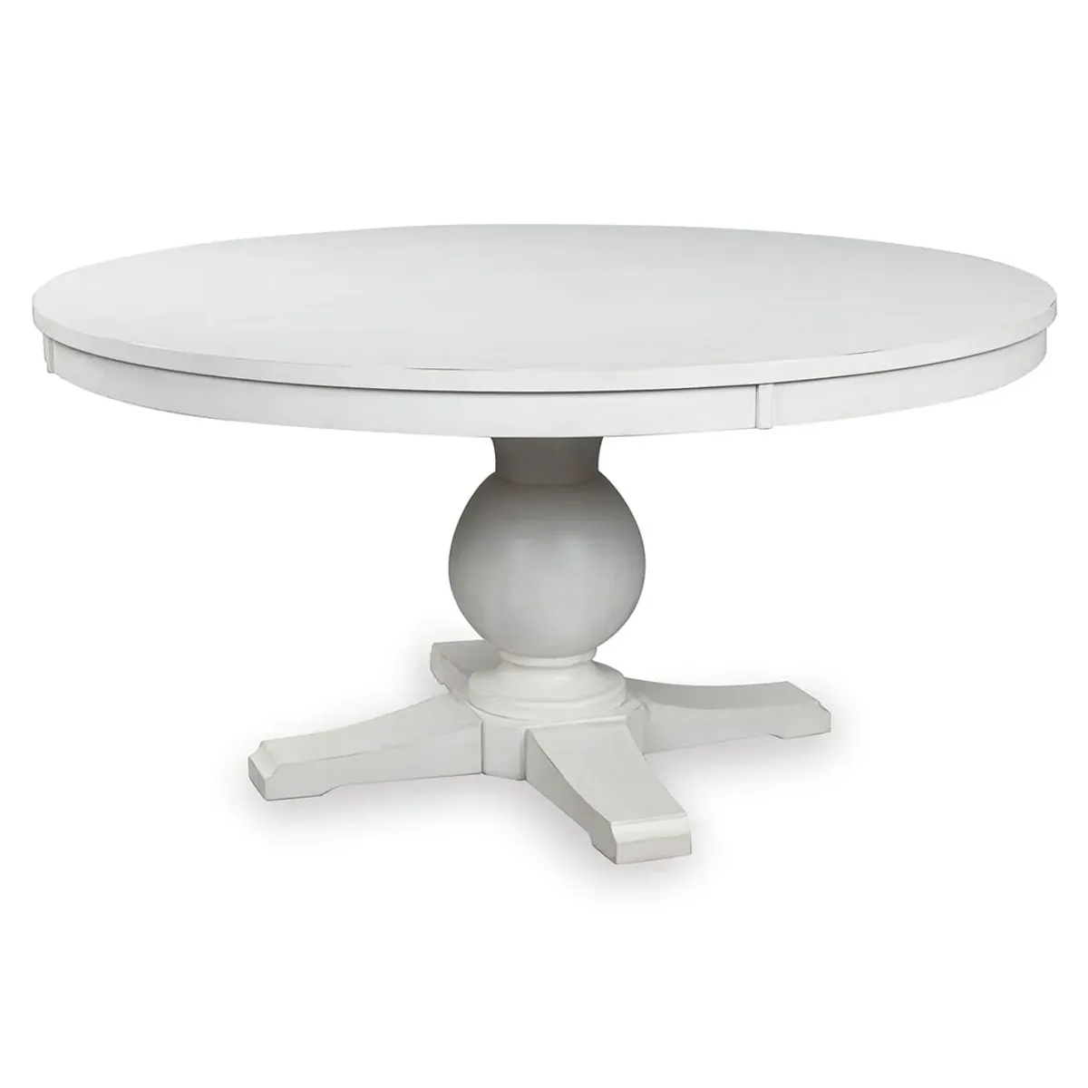 Country Manor Round White Table
