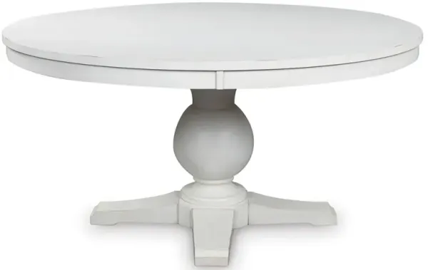 Country Manor Round White Table