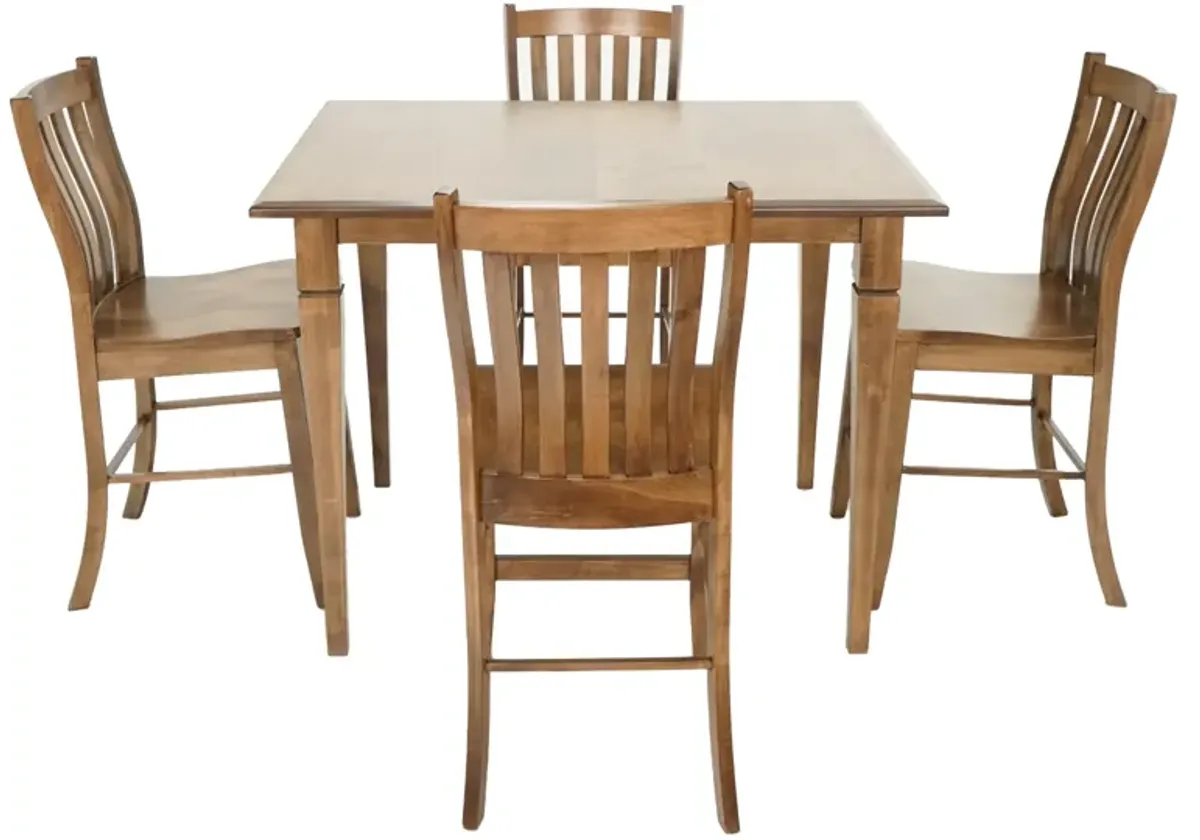 Bark 5 Piece Dining Set (Pub Table with 4 Stools)