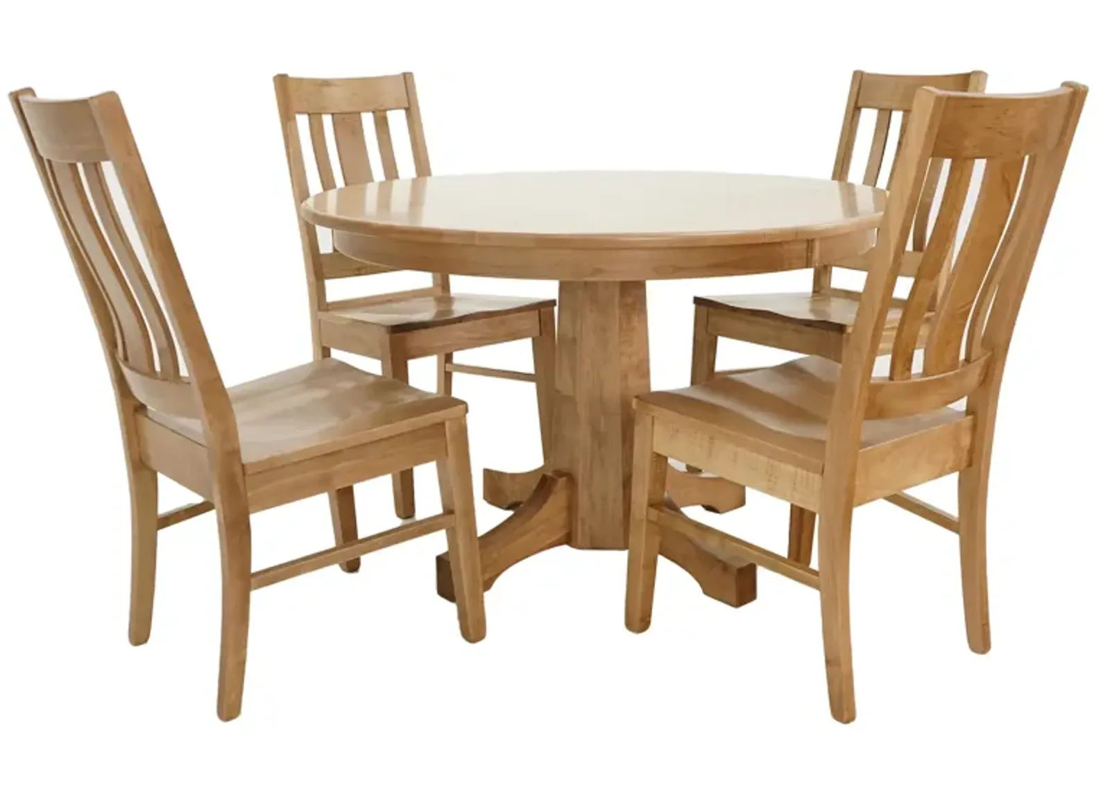 Cambridge Smokey Taupe 5 Piece Dining Set (Round Table with 4 Side Chairs)