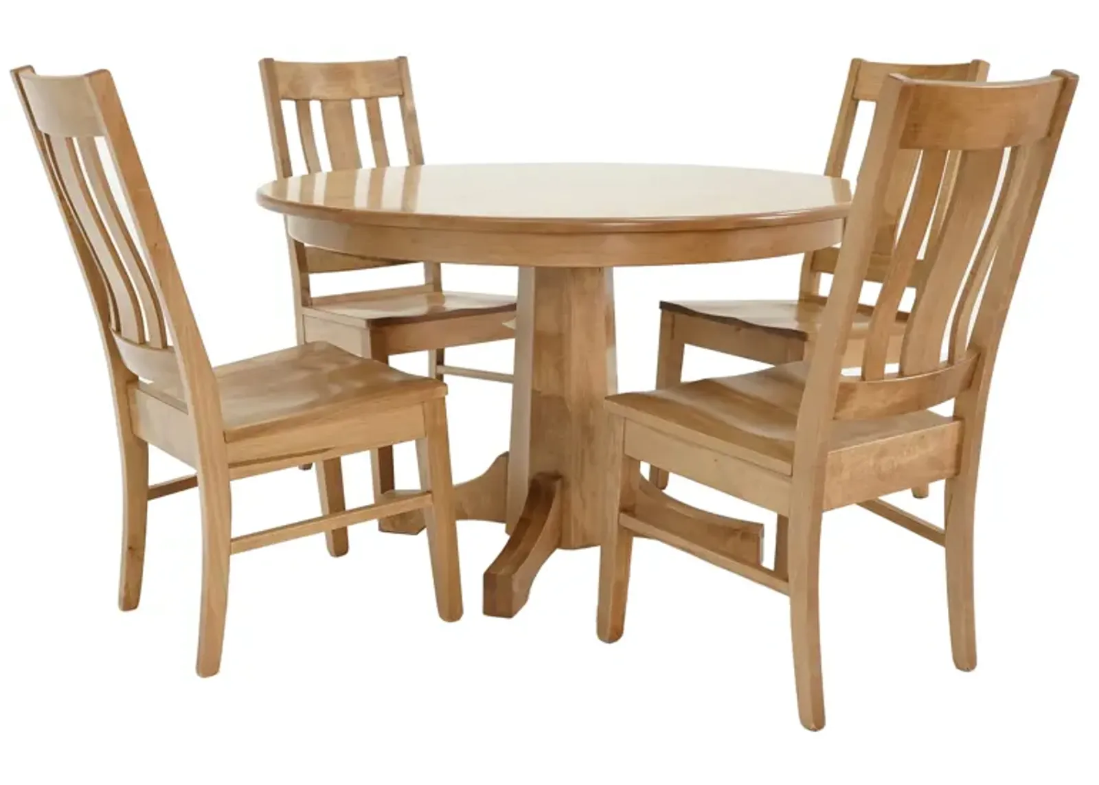 Cambridge Smokey Taupe 5 Piece Dining Set (Leaf Table with 4 Side Chairs)