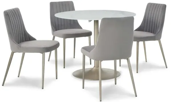 Barchoni 5 Piece Dinette Set (Table with 4 Side Chairs)