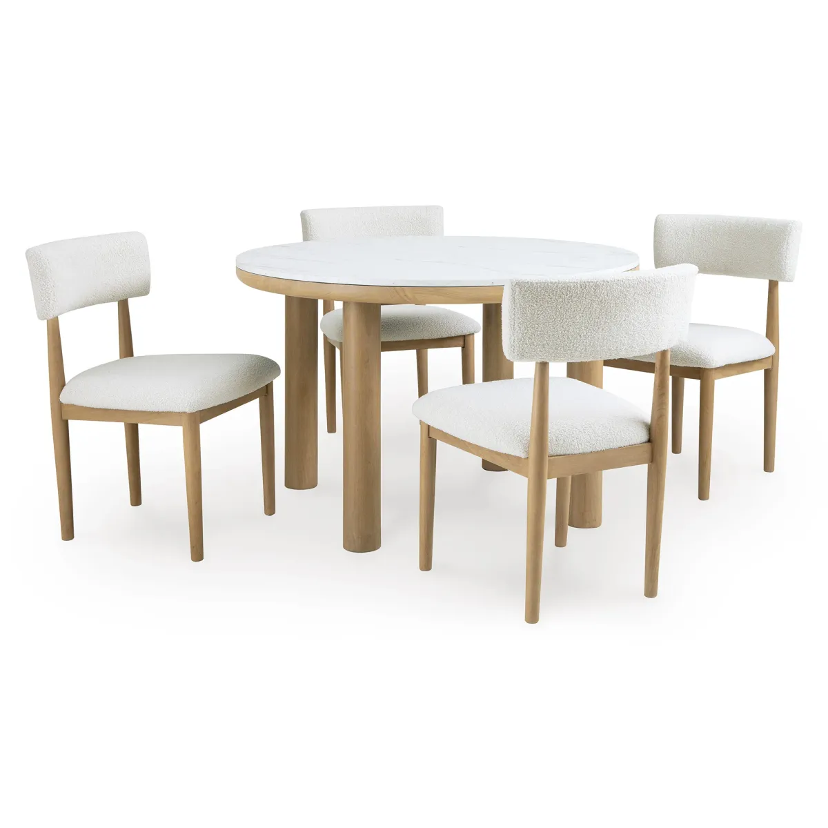 Sawdyn 5 Piece Dining Set (Table with 4 Side Chairs)