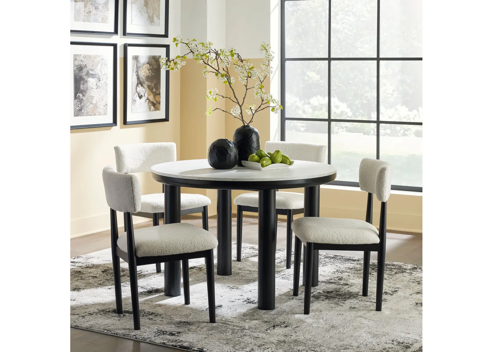 Xandrum 5 Piece Dinette Set (Table with 4 Side Chairs)