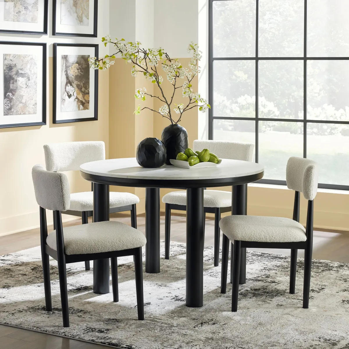 Xandrum 5 Piece Dinette Set (Table with 4 Side Chairs)