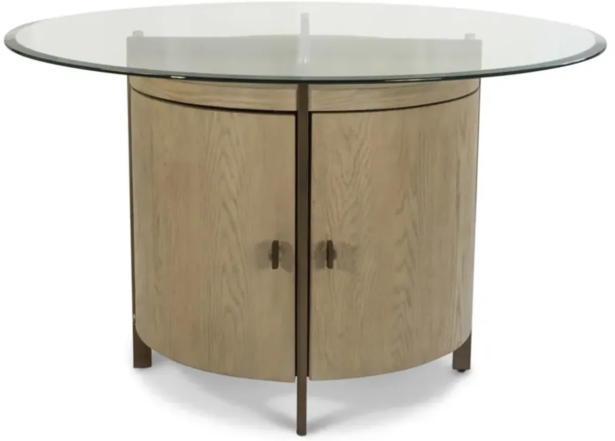 Rio Vista Round Glass Dining Table