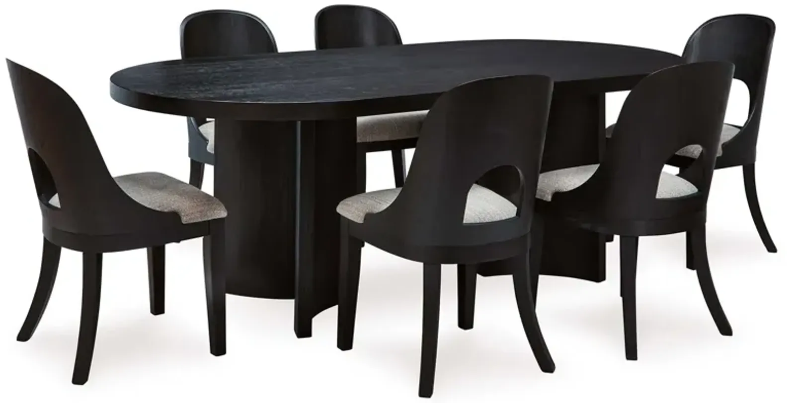 Rowanbeck 7 Piece Dining Set (Table with 6 Side Chairs)