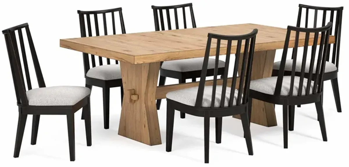 Galliden 7 Piece Dining Set (Table with 6 Side Chairs)