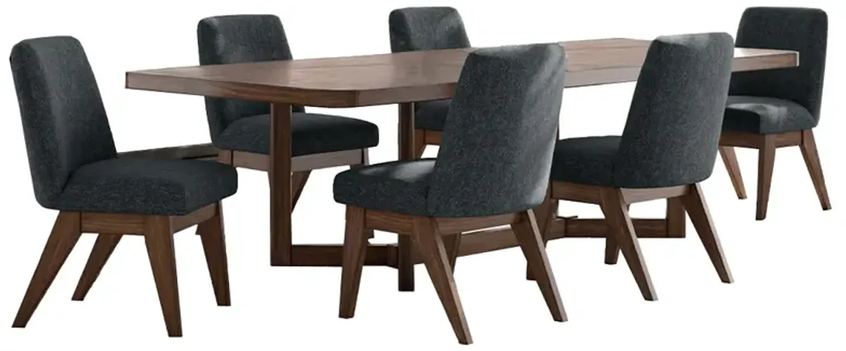 Dilenno 7 Piece Dining Set (Table w/6 Side Chairs)