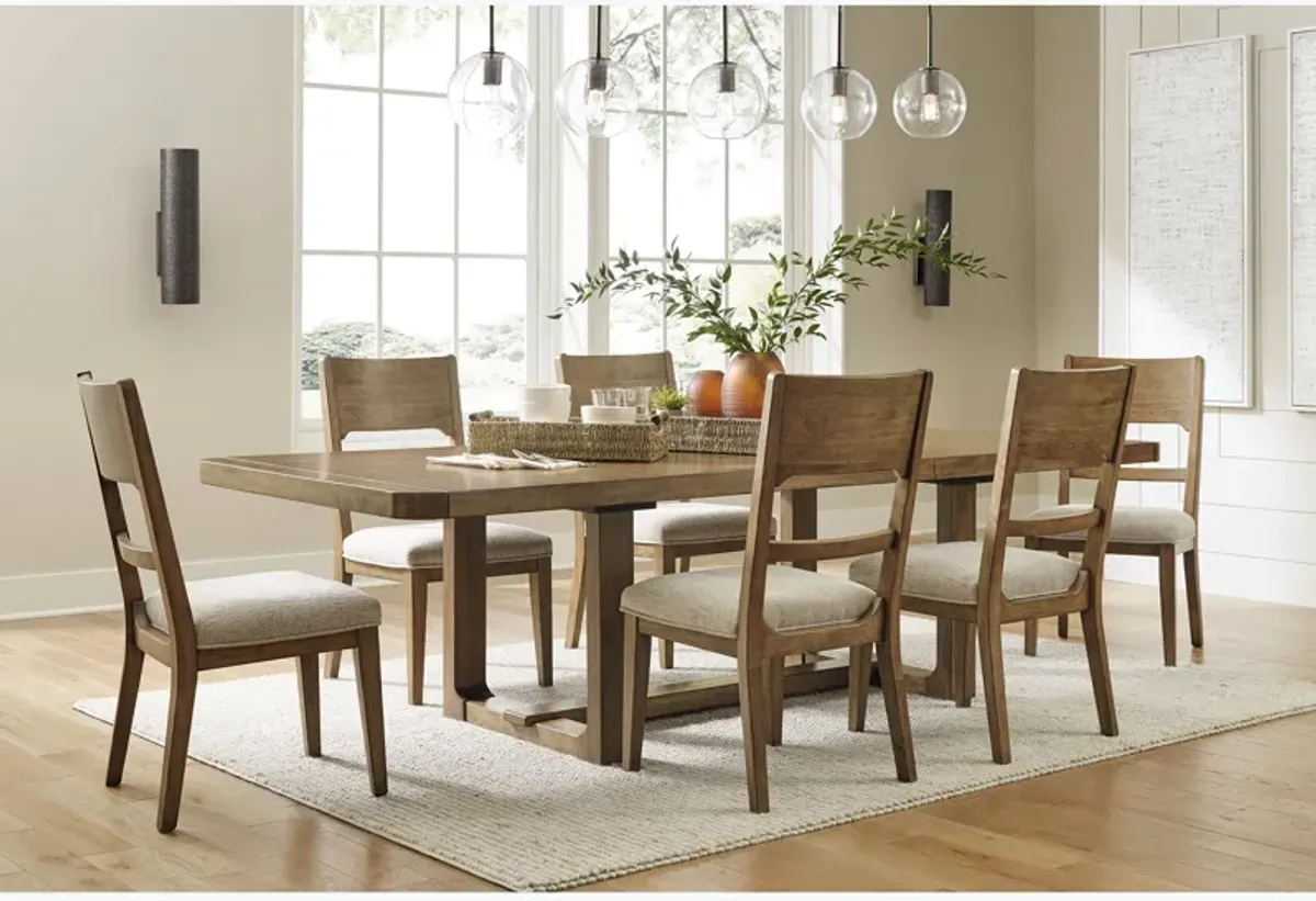 Cabalynn 7 Piece Dining Set (Rectangular Dining Table w/ 6 Chairs)