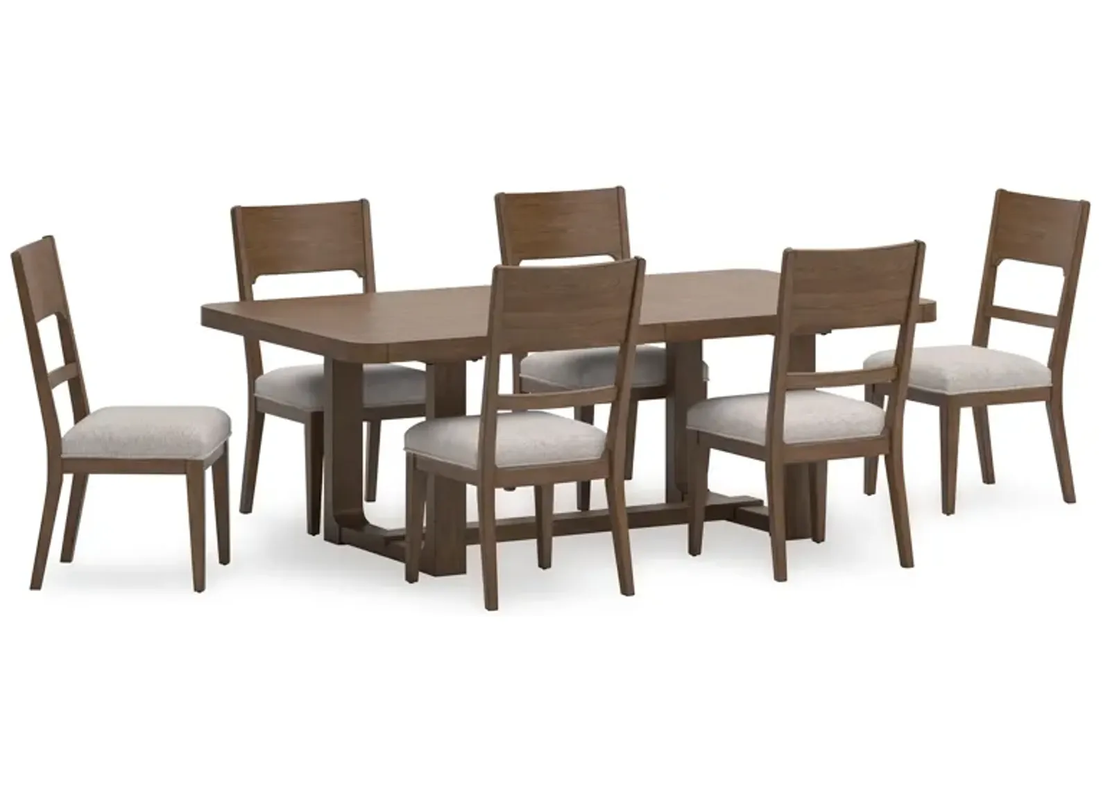 Cabalynn 7 Piece Dining Set (Rectangular Dining Table with 6 Side Chairs)