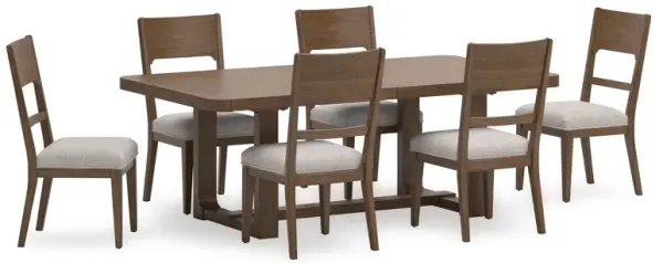 Cabalynn 7 Piece Dining Set (Rectangular Dining Table with 6 Side Chairs)