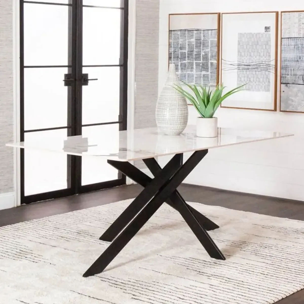 Nero Sintered Stone Dining Table