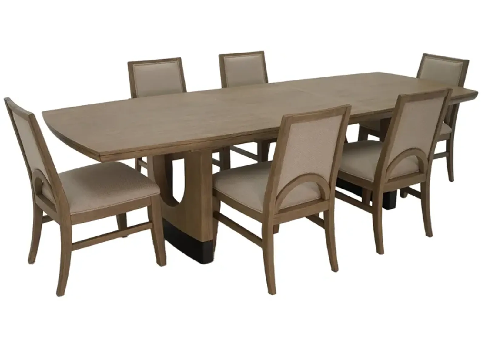 Tristan 7 Piece Set (Trestle Table with 6 Side Chairs)