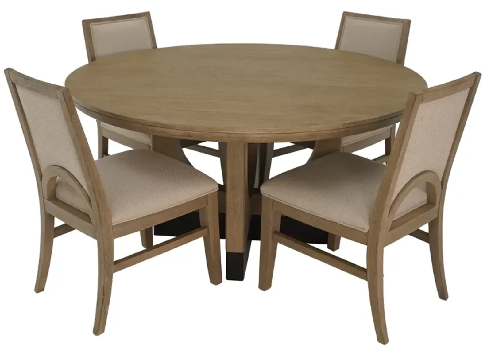 Tristan 5 Piece Set (Round Table with 4 Side Chairs)