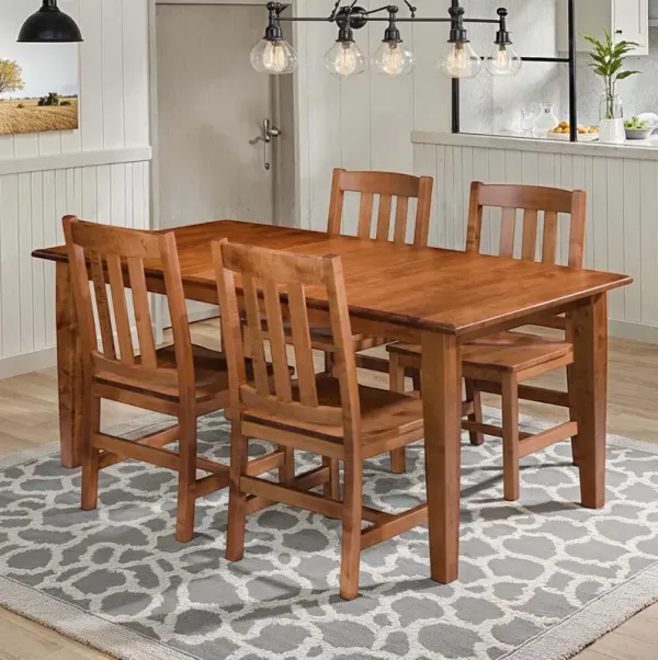Michaels Maple 5 Piece Dining Set (Table with 4 Side Chairs)