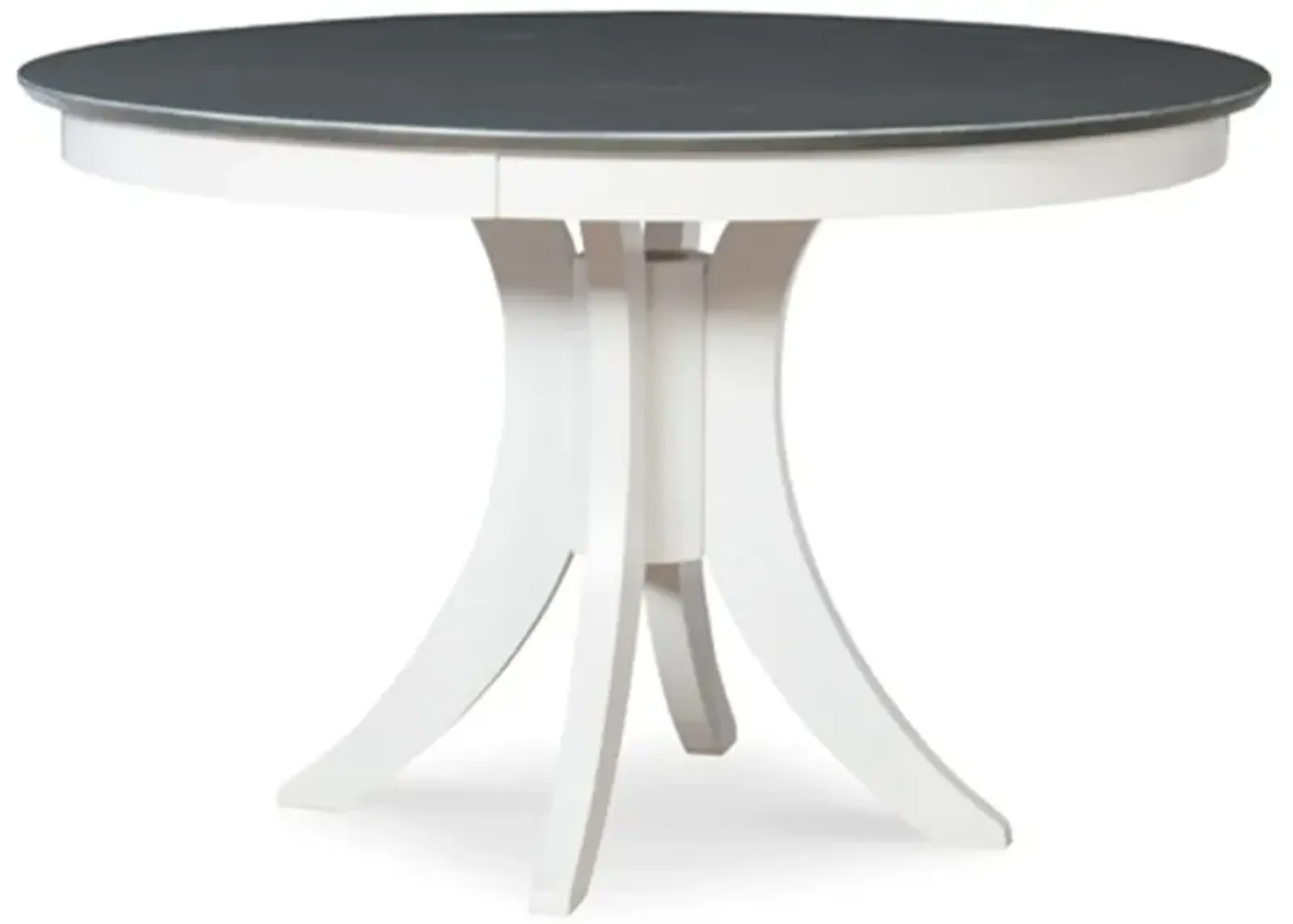 Cosmopolitan Heather Gray/White Pedestal Table