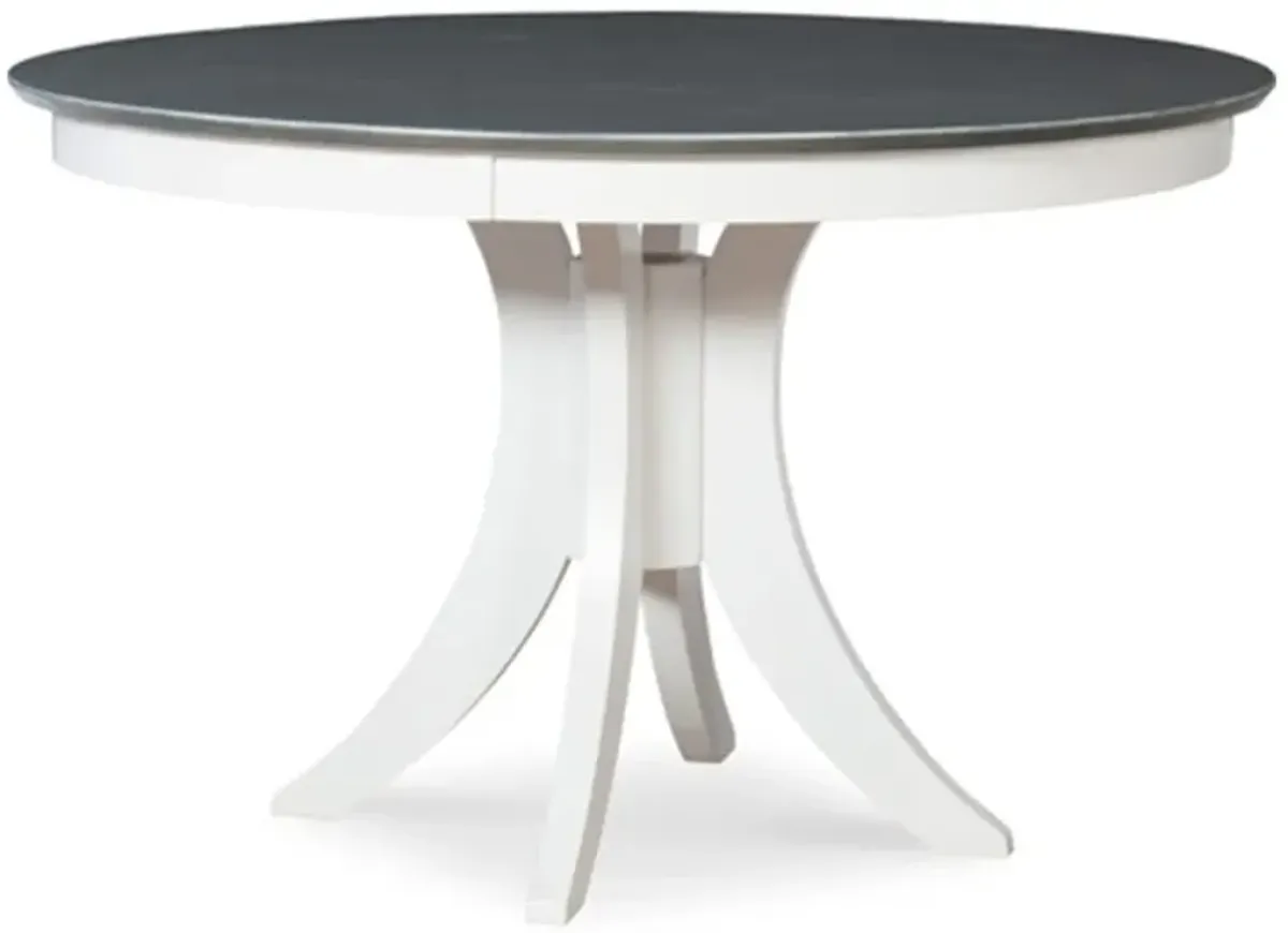 Cosmopolitan Heather Gray/White Pedestal Table