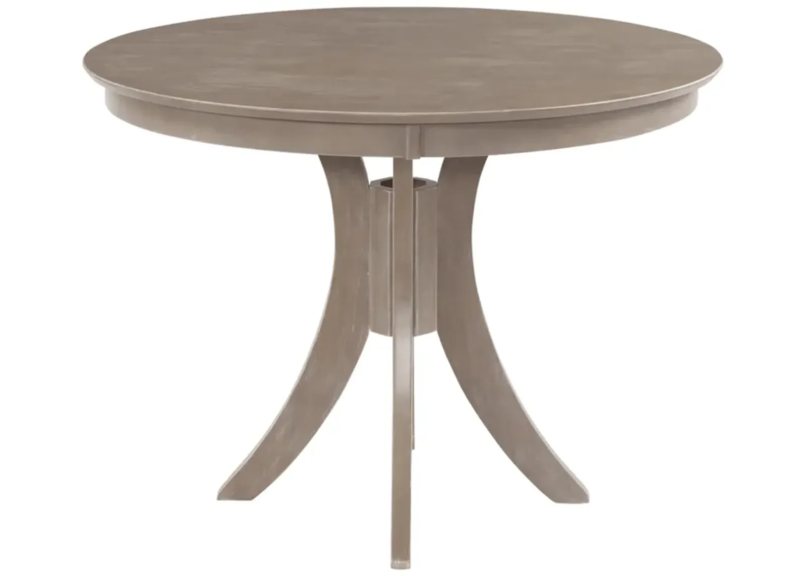 Cosmopolitan Weathered Grey Dining Room Pedestal Table 48" Round x 36" H