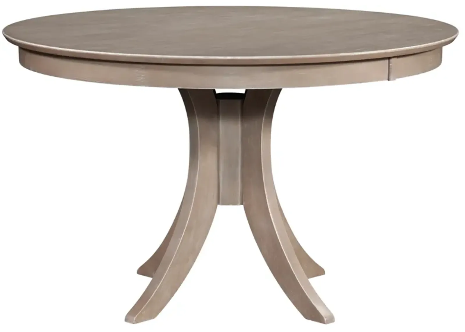 Cosmopolitan Weathered Grey Dining Room Pedestal Table 48" Round x 30" H 