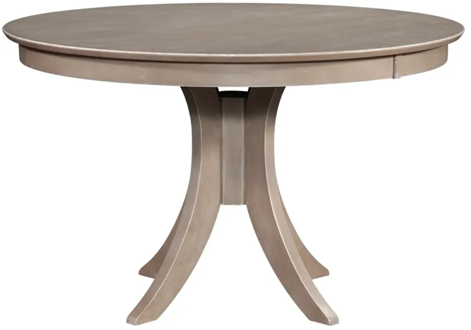 Cosmopolitan Weathered Grey Dining Room Pedestal Table 48" Round x 30" H 