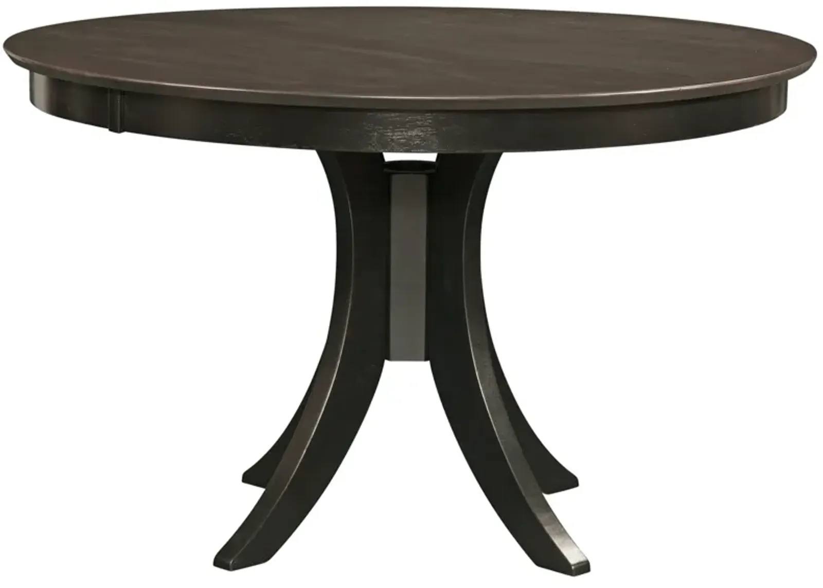 Cosmopolitan Coal/Black Dining Room Pedestal Table 48" Round x 36" H