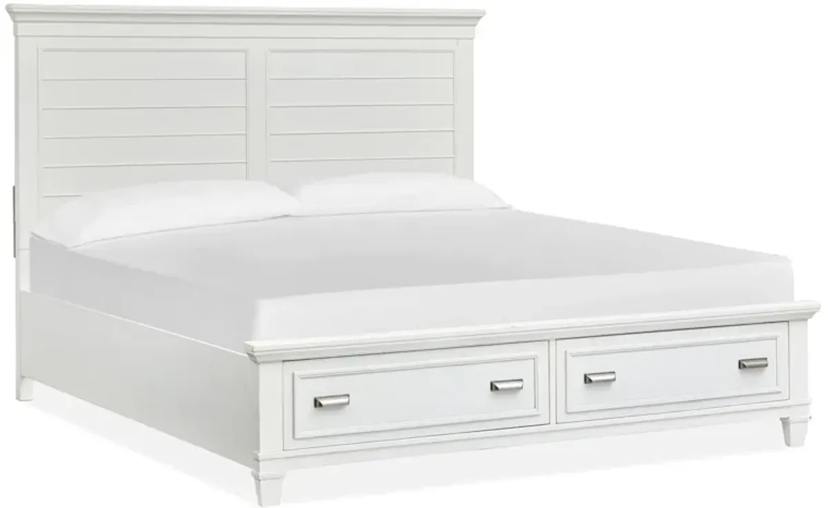 Charleston White Storage Bed