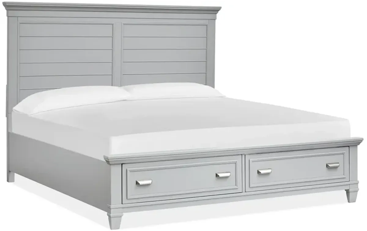 Charleston Grey Storage Bed