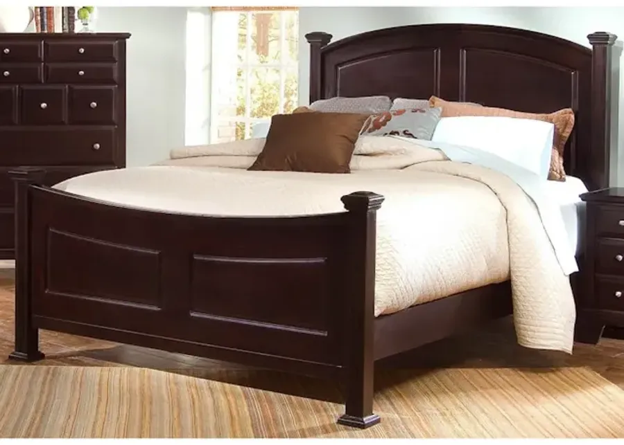 Merlot Panel Bed