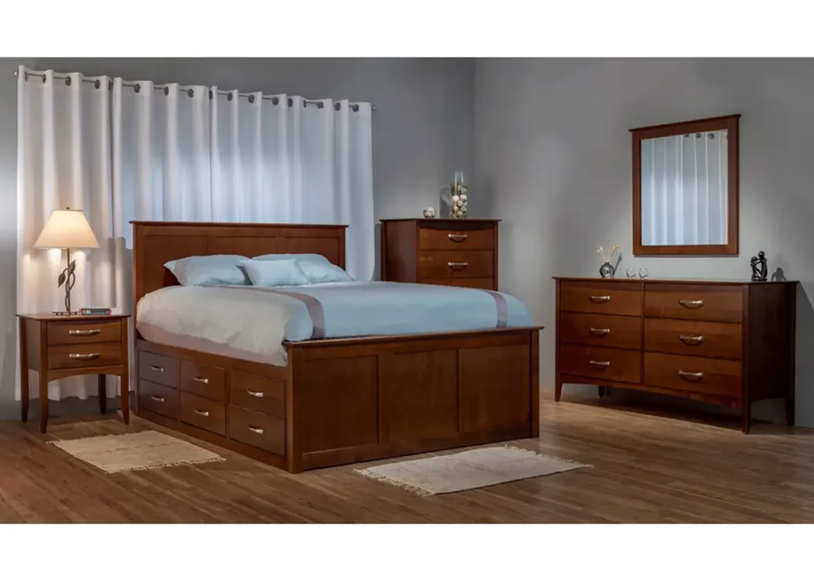 Urban Chestnut 6&3 Drawer Storage Bed