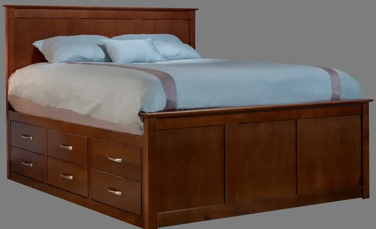 Urban Chestnut 6&6 Drawer Storage Bed