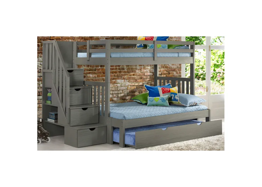 Cambridge Staircase Bunk Bed with Trundle