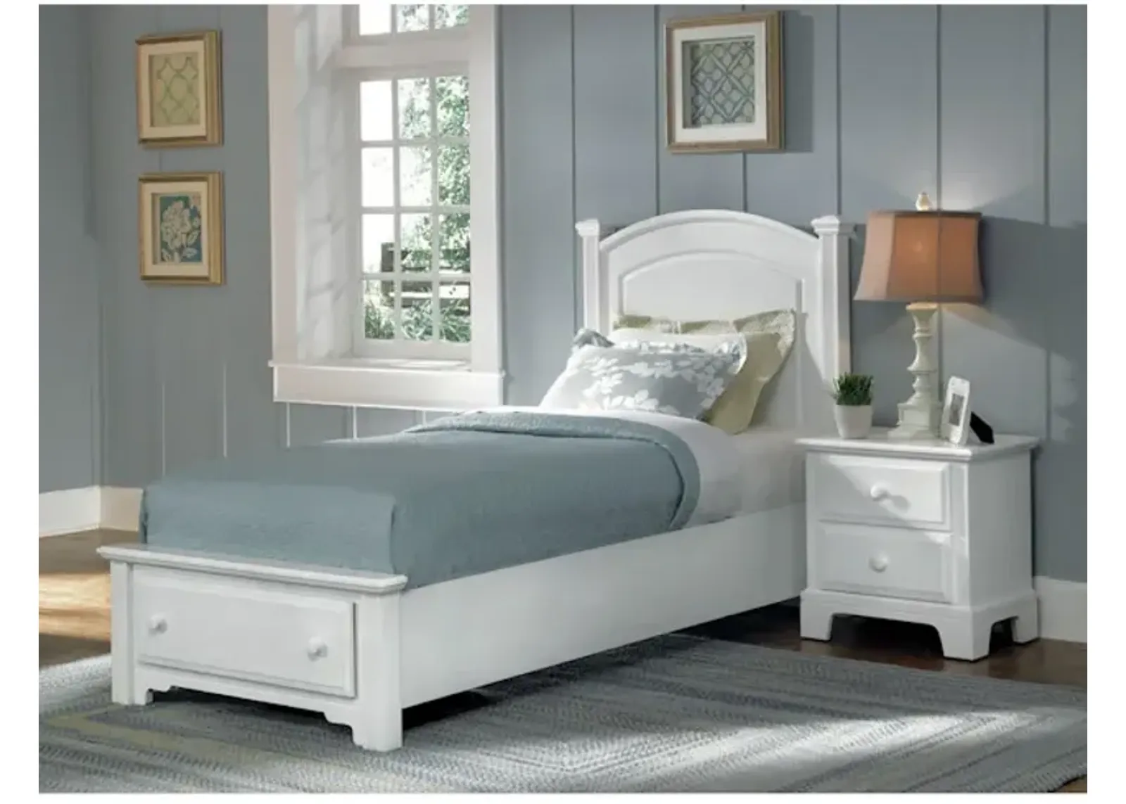 Snow White Storage Bed