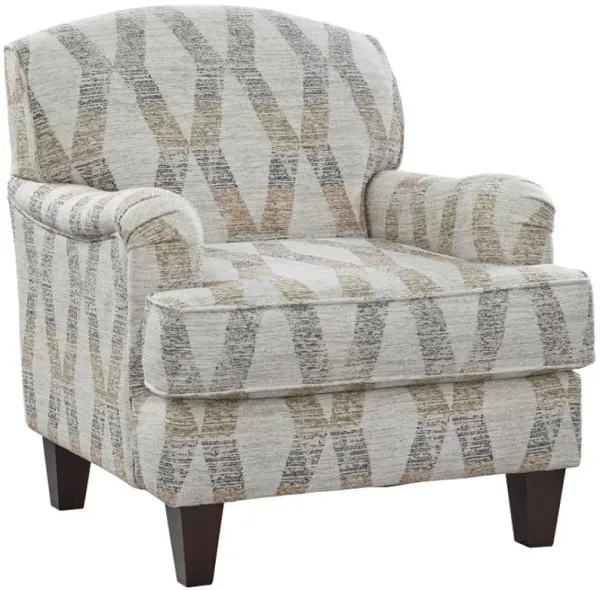 Fusion Furniture Blair Cream Barro Desert Beige/Brown Accent Chair