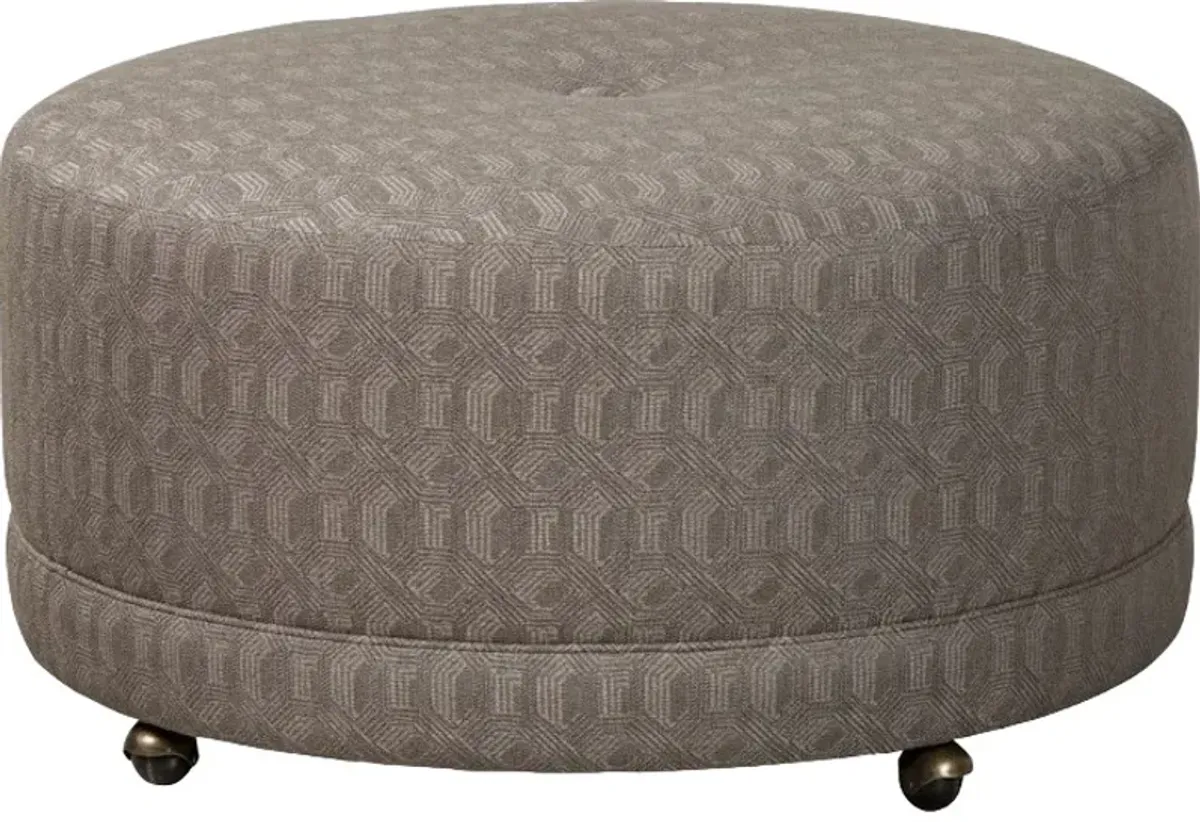 Craftmaster® Customizable New Traditions Cocktail Ottoman with Caster Feet